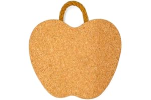 Cleverbrand Dessous de Plat en liège avec poignée Cordon Pomme, env. 20 mm d'épaisseur