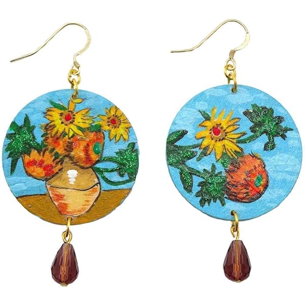 Orecchini Pendenti Fatti A Mano Notte Stellata – Vintage In Acciaio Inox E Vetro Blu, Regalo Originale Per Donna