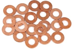 ‎X AUTOHAUX X AUTOHAUX 20stk. Kupfer Unterlegscheibe Flachdichtring für Auto 10 x 21 x 1,5 mm