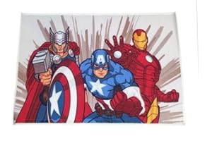 ALFIONAPOLI Tappeto Per Bambini, Personaggi Disney,Minnie,Topolino,Bella,Cars,Frozen,Spiderman Antiscivolo, Antirumore, Tappeto Da Gioco Per Bambini, Tappeto Da Gioco Per Bambini, Con Personaggi (Avengers)