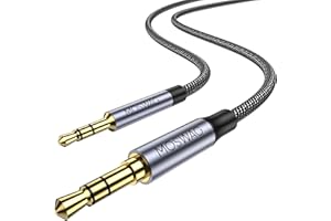 MOSWAG Męski kabel audio 3,5 mm na 2,5 mm, kompatybilny z Bose 700 QuietComfort QC45, QC35II, QC35, QC25, słuchawki z redukcją szumów, JBL E45BT E55BT E65BTNC