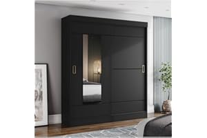 BEFARA Armario ROPERO con CAJONES Bayron - Negro