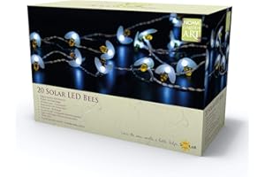 Noma Garden Art : Solar 365 : 20 Solar White LED Bee Light String 6817013