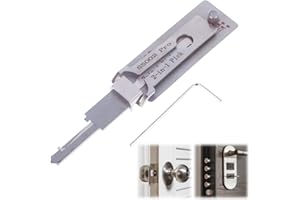 SINGHAO Mas/TER Key Decoder Lock Pick Tool, 2 in 1 Lock Pick Set, Lock Pick Set for Beginners, Lock Pick Decoder for Car, Lock Pick Set, 2 in 1 Decoder and Pick Tools (SS002 Pro)