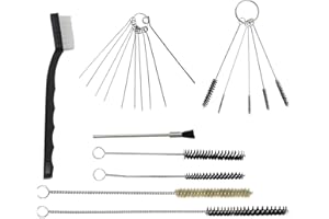 JNNJ 21 Stück Vergaser Reiniger Set, Vergaser Carbon Dirt Jet Cleaner, Vergaserreiniger Reinigungs Set, Vergaser-Reinigungswerkzeug-Kits Für für Kfz-Mechaniker Düse