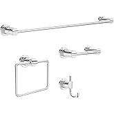 Delta NIC64-PC Nicoli 4 Par&ccedil;a Banyo Donanım Kiti, Cilalı Krom