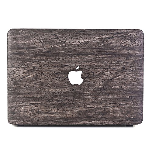 MacBook Pro 15 Hülle, L2W Macbook Pro 15.4″ Plastik Hartschale Schutzhülle case Holz Textur Muster für 15 Zoll MacBook Pro Retina mit Multi-Touch Bar Display Modell A1707 (USB-C) (2016 Okt. Release)[Retro Holzkorn-6] - 4