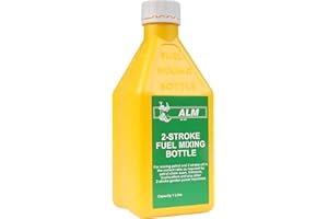 AMK® ALM Two Stroke Fuel Mixing Bottle 1 Litre Capacity for Chainsaw Moped Mower Oil Petrol Strimmers Universal