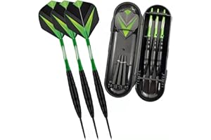 AIQILAI Steel Tip Darts Set,3 Pack Professional Dart with Aluminum Shafts and Darts Case