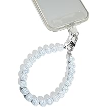 AMAYO - Boho telefoonketting, universeel, telefoonhanger, mobiele telefoon parels, sleutelband, polsband, katoen, armband, mobiele telefoonband, compatibel met elke mobiele telefoon, smartphone en