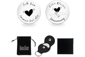 DOMEILLEUR Eine Kleine Umarmung, Bin Immer Bei Dir, Herz Glücksbringer, Gute Besserung Geschenke Glücksbringer Prüfung Neujahrsgeschenke Glücksbringer Mann Familie Lieblingsmensch Frauen Jungen Patient Freundin