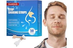 JIANCENGYB 50 Stück Nasenpflaster Schnarchen Nase, Nasal Strips Anti Schnarch, Nasenpflaster Besser Atmen Schnarchen Verhindern, Nose Strips Schlaf Verbessern Pflaster, Nasenstrips für Schlaf und Sport