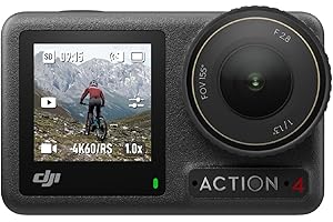 DJI Bundle Osmo Action 4 Standard - Caméra d’Action étanche 4K/120 IPS avec capteur 1/1,3 Pouce, des Images saisissantes en Basse lumière, des Couleurs D-Log M 10 Bits, Batterie 1 770 mAh prolongée