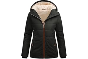RITOSTA Doudoune Femme Hiver Manteau Court Veste Matelassée Chaud Manteaux à Capuche Blouson Zippé Parka Epaisse Jacket Casual Anorak avec Poches