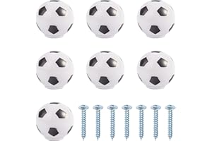 Rea&Gole 7 Pcs Football Dresser Knobs Furniture Handles Wardrobe Pulls Handles with Screws for Home Kitchen Office Chest Bin Drawer Decorating