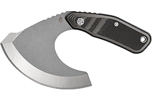 Gerber Survival-Messer mit Holster, Downwind Ulu, Klingenlänge: 8,7 cm, G10/7Cr17MoV, Schwarz, 30-001823