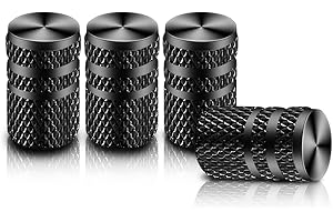 OneNine Tappi Per Valvola Del Pneumatico,4 pezzi, Coprivalvola Universale per Auto,Tappi Valvole Pneumatici Auto,Per Moto, Camion, Bici,Scooter Elettrico,SUV