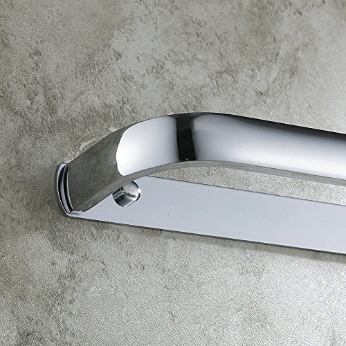 Aothpher Messing Wandhandtuchhalter Toilettenpapierhalter ,Handtuchring 33cm,Polierte verchromten - 3