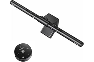 Quntis Wireless Monitor Light bar with Remote & Touch Control, 40cm PC Curved Computer Monitor Lamp Auto Stepless Dimming and Color Temperature, Eye Protect Desktop PC Screen Anti-Blue Light Bar