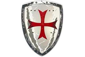 Liontouch - Maltese Knight Shield - Age 3-8 Years | Medieval Pretend Play Foam Toy For Children With Classic Red Cross Theme | Safe Weapons & Battle Accessory For Kid’s Dress Up & Costumes