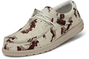 Hey Dude Men's Wally Camouflage Moc Toe Shoes