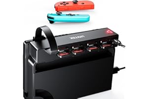 Unitek Switch Game Card Reader, 8-in-1 Game Cards Switcher for Nintendo Switch/Switch OLED, Multiple Card Storage Holder Accessories(4 for Games, 4 for Storage)