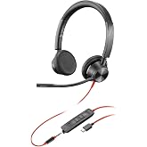 Poly (Plantronics + Polycom) BLACKWIRE, 3325, BW3325-M USB-C, USB C/A Adapt&ouml;r&uuml;, ECOMM