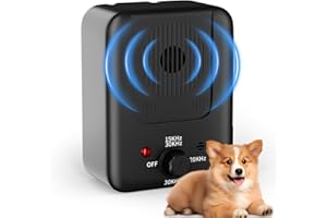 QEWEUUIE Anti Bell Gerät Hunde - 2026 Upgrade 3Modi Antibell Ultraschall Gerät - 50 Fuß Reichweite - Wiederaufladbares Automatisch Ultraschall Hundegebell Bellstopp für Große Mittler Kleine Hunde