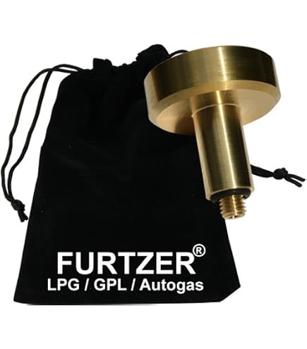 Adattatore LPG Furtzer M22 ACME Versione Corta (35mm) Per Impianto GPL Auto - Ottone Con Sacchetto Tessuto