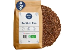 Organisk Rooibos Naturlig – Lös, vegansk infusion, 100% naturlig, icke-GMO – Ekologiskt odlad – Tillverkad i Frankrike – 1 kg