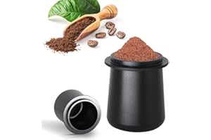 LMYDIDO Dozowanie kubka pierścienie dozujące prasa kubek do kawy akcesoria do kawy stop aluminium kawa proszek zbieracz akcesoria do espresso (51 mm)