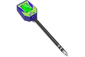 YINMIK Testeur pH EC du Sol et Eau Numérique, Humidimètre Plante, Testeur de Sol pH 6 en 1 pH/Humidité/EC/Lumière/Température pour Le Jardin, Bonsaï, Terre, Pelouse, Serre