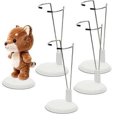 Lot De 4 Supports Pour Poupées Réglables Noirs - Stable, Pour Figurines Et Peluches (40x12x12 Cm) - 3