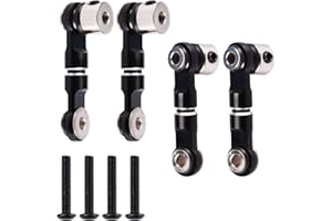 AIMROCK Narrow Sway Bar Linkage Rear Anti-Roll Bar Links for Arrma 6S 1/7 Felony Infraction Limitless Mojave 1/8 Kraton Talion Outcast Notorious 6S BLX RC Buggy Car (Black)