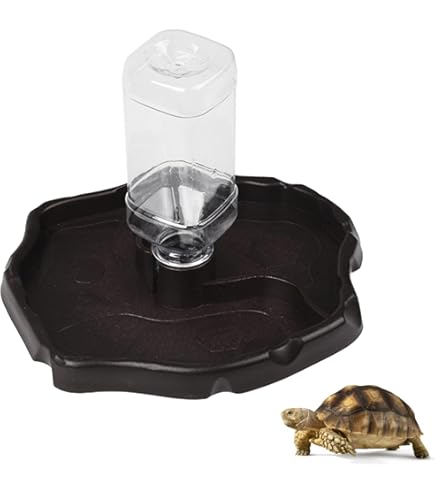 Distributore Acqua Per Rettili 2 In 1 - Ciotola Per Cibo E Acqua, Automatico Per Tartarughe, Criceti E Altri Animali - Foto 2