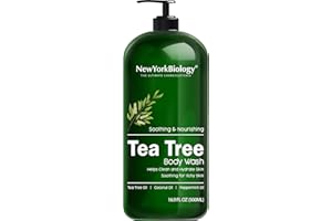 NEW YORK BIOLOGY THE ULTIMATE COSMECEUTICALS New York Biology Tea Tree Body Wash - Helps Nail Fungus, Athletes Foot, Ringworms, Jock Itch, Acne, Eczema & Body Odor, Soothes Itching & Promotes Healthy Skin and Feet - 500 ml