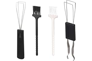 SAVITA 2 Piezas Extractor de Teclas Extractor de Teclas de Metal Acero Inoxidable Removedor de Teclado con 2 Piezas Cepillo para Teclado Herramienta Imprescindible para Limpieza de Teclado Fijación