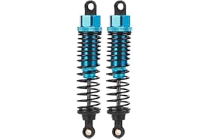 DILWE RC Car Damper, 2Pcs Metal Shock Damper RC Car Shock Absorber Replacement Parts Compatible with 1/10 RC Car, Blue(110MM)