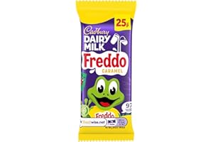 Cadbury Dairy Milk Freddo Caramel Chocolate Bar, Soft Caramel Centre, Pack of 60, 19.5g