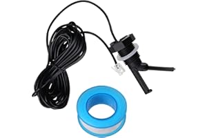 COOOUDS Flow Switch Assembly GLX-FLO-RP for Hayward/Goldline Aquarite Salt Systems, Pool Flow Sensor Suitable for Hayward Salt Cell and Salt Chlorine Generator System, with 15-Foot Cable (Matte Black)