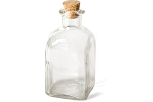 Gerimport Botella Frasco de Cristal con tapón de Corcho 240ml