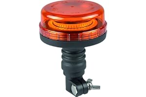 SODIFLASH GYROPHARE LED DOUBLE FLASH EXTRA PLAT 12/24V 45LEDS SUR TIGE