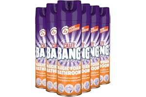 Cillit Bang Magic Foam Bathroom Cleaner, Powerful Active Formula, Brilliant Shine, Time-Saving, 600ml, Pack of 3, Ultimate Power Cleaning Solution.