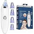 Viulvuk 4-in-1 Electric Blackhead Remover for Smooth Skin | Acne Pore Vacuum Cleaner for Pore Minimization | Suction Machine for Whitehead on Face | Effective Derma Facial Cleansing Tool for Nose