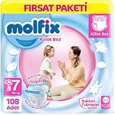 Molfix K&uuml;lot Bebek Bezi 7 Beden Fırsat Paketi 27 * 4 108 Adet