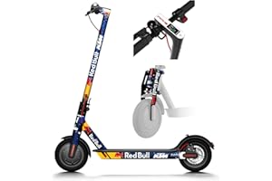 ZURSAN Vinilo para Redbull - Patinete eléctrico Compatible con Xiaomi (Azul), 6 o 26 Pegatinas, Resistente Agua, radiación, Golpes. (26)