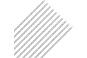 LAVMHAB 6063, asta rotonda in alluminio, 3 mm x 300 mm, asta rotonda in alluminio, per modelli fai da te (10 pezzi)