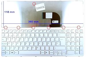Portatilmovil® - Teclado Blanco para PORTÁTIL Sony VAIO SVE15 SVE17 Series