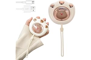 AVCXEC Scaldamani Elettrico Ricaricabile, 2400mAh Scaldamani Elettrico Portatile con USB Scalda Mani Portatile Elettrico USB Ricaricabile Scaldamani Riutilizzabile Scaldamani Tascabile per Donne Bambini