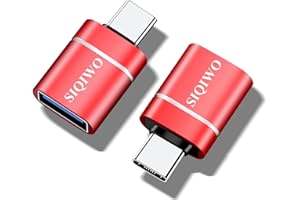SIQIWO USB-C auf USB Adapter [2 Stücke] USB-C auf USB 3.0 Female Handy-OTG-Adapter, Thunderbolt 4/3 auf USB 3.0 Kompatibel für MacBook Pro 2023/Air 2022 iPad Mini 6 iMac Surface Pro 8/X Go